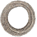 Exner Rattan Kranz Natur geweißt 50 cm Ø
