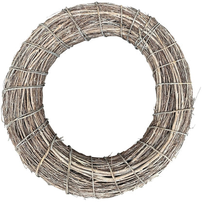 Exner Rattan Kranz Natur geweißt 50 cm Ø
