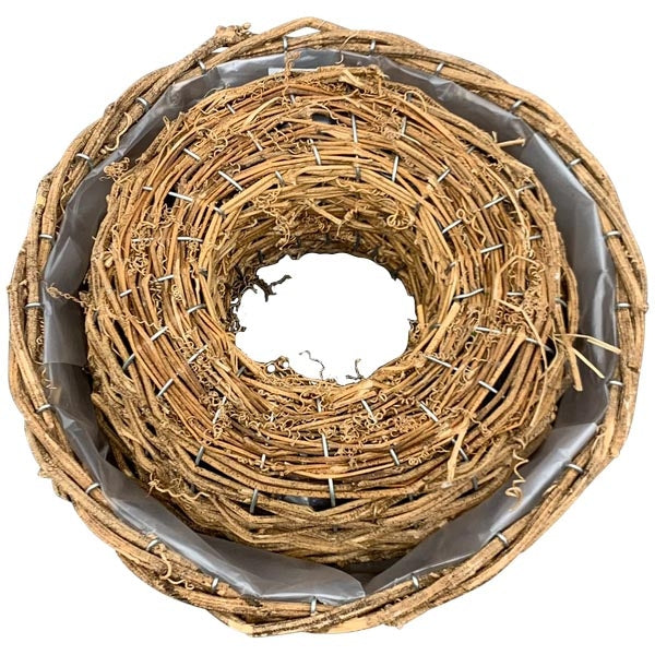 Exner runde Pflanzringe im 2er Set aus Rattan Modell Willow
