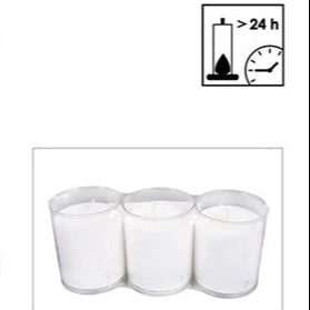 Countryfield 3er Set Votivkerzen weiß