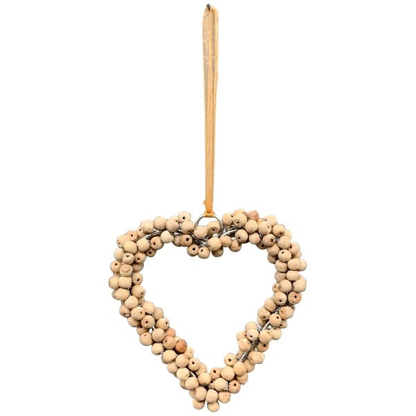 Exner Herz Hänger Glint Holzperlen Natur