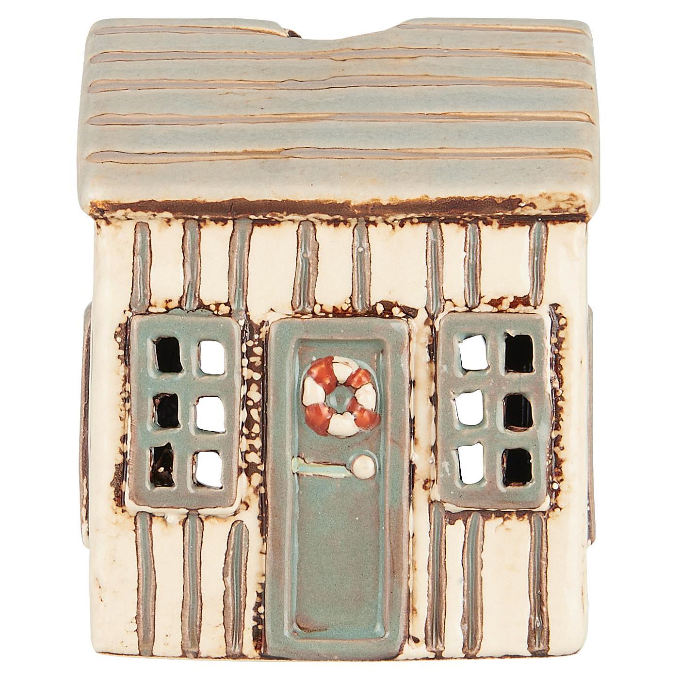 IB Laursen Haus für Teelicht Lokken creme/graue Tür