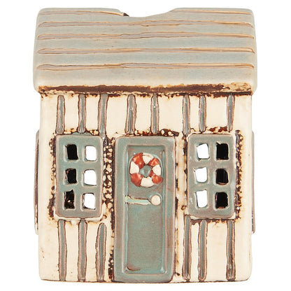 IB Laursen Haus für Teelicht Lokken creme/graue Tür