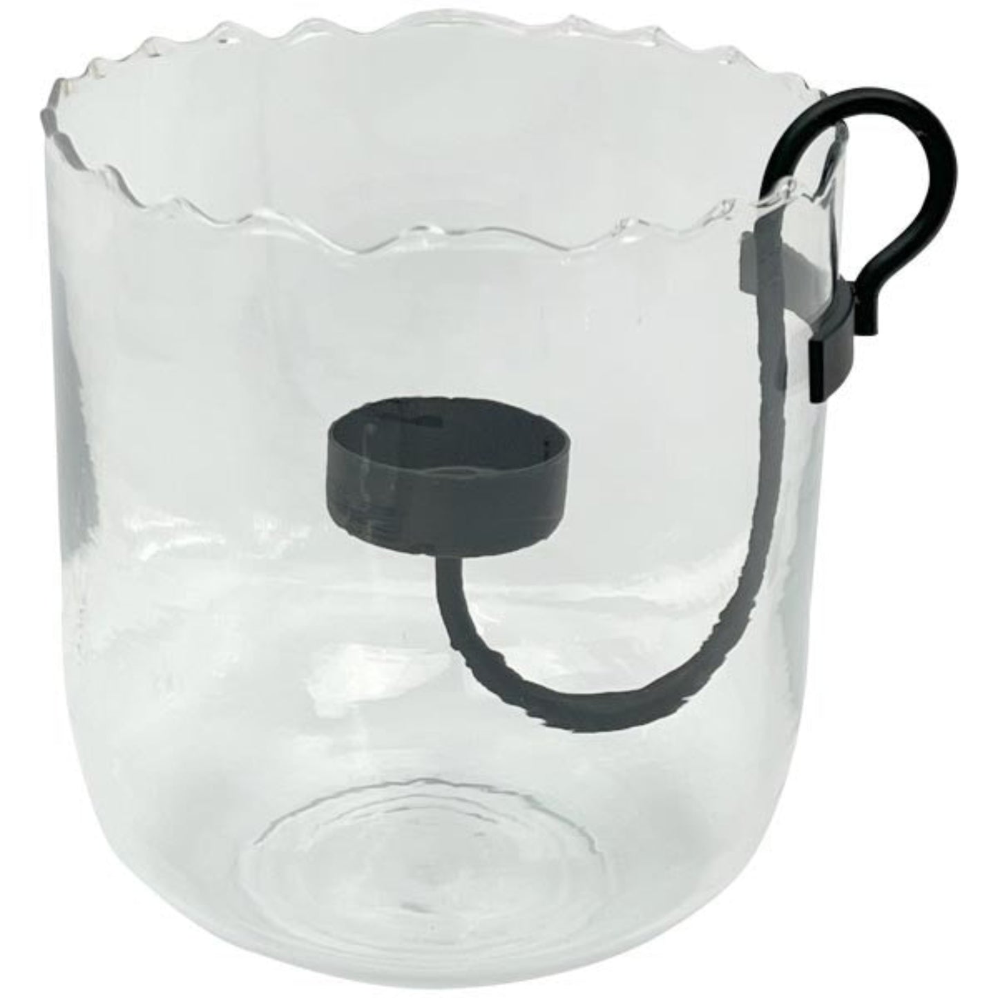 Exner Glas Windlicht Verre 15 cm H mit Kerzeneinhänger