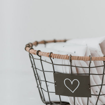 Eulenschnitt Drahtkorb handgefertigt 25 cm