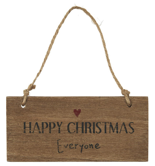 IB Laursen Holzschild Happy Christmas Everyone