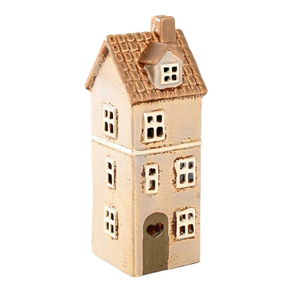Det Gamle Apotek Keramikhaus Teelichthalter beige