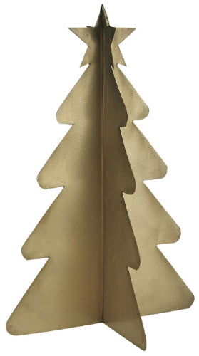 IB Laursen Tannenbaum stehend Metall matt Gold 21 cm H