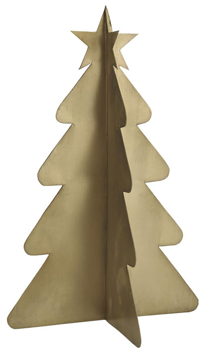 IB Laursen Tannenbaum stehend Metall matt Gold 24 cm H