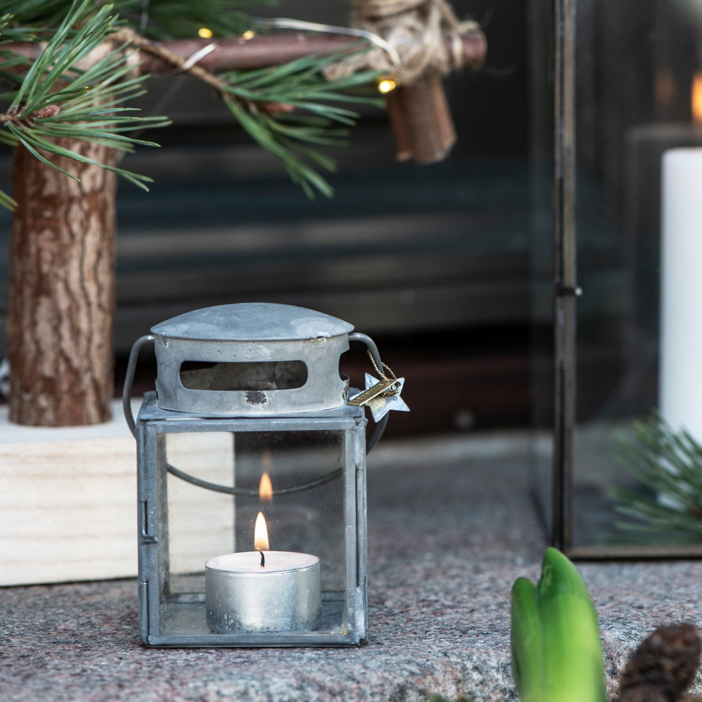 IB Laursen Zink Laterne aus Metall klein