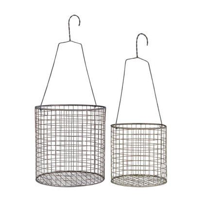 IB Laursen 2 tlg. Set Drahtkörbe Pflanzkörbe zum hängen