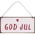 IB Laursen Metallschild God Jul