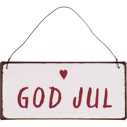 IB Laursen Metallschild God Jul