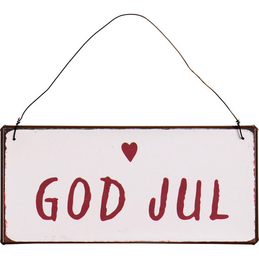 IB Laursen Metallschild God Jul