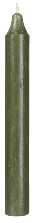 IB Laursen Stabkerze rustikal waldgrün 18 cm hoch