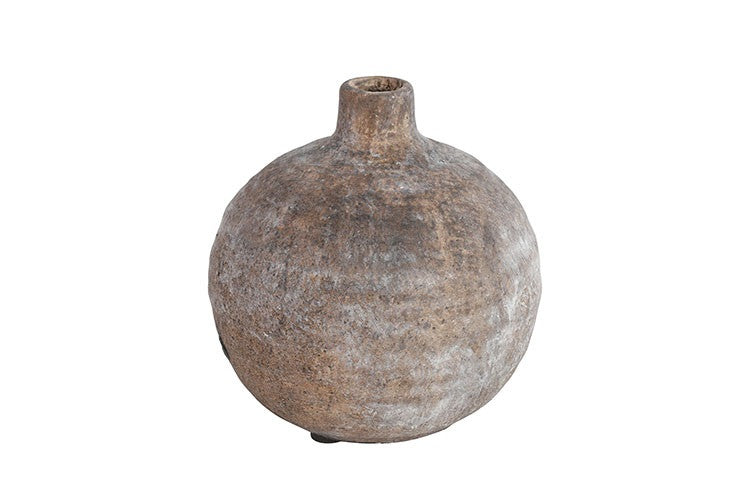 Countryfield bauchige Flaschen Vase rund Modell Terri braun 11,5 cm