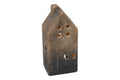 Countryfield Teelichthalter Haus Reuben Grau Braun 17 cm