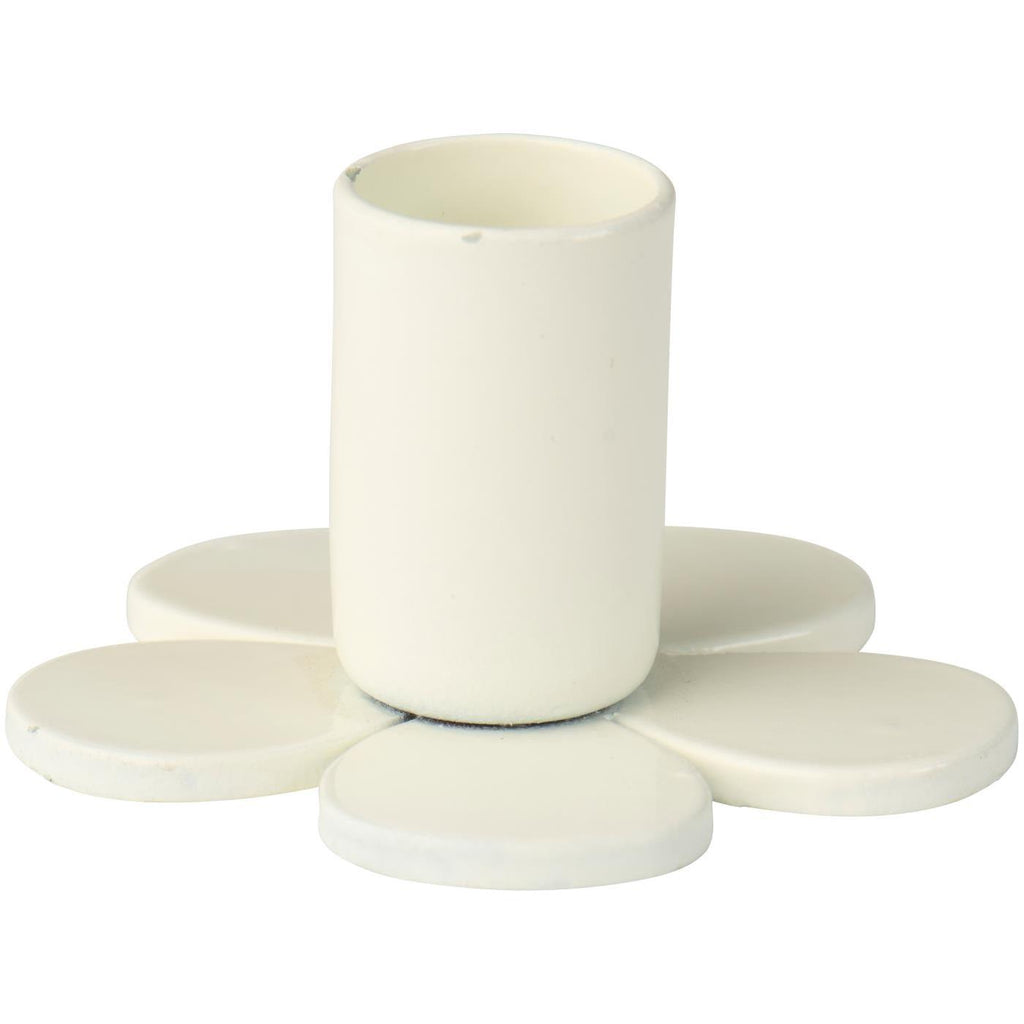 IB Laursen Kerzenhalter Blüte für 1,3 cm Kerze in Butter Creme