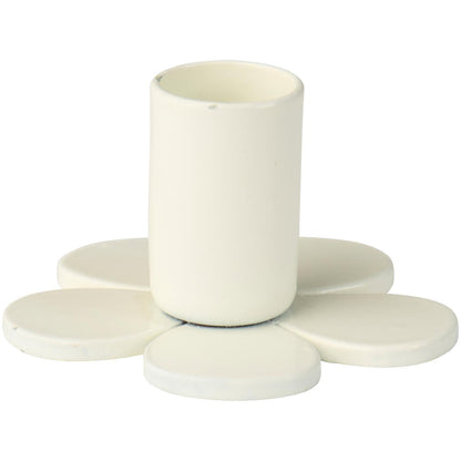 IB Laursen Kerzenhalter Blüte für 1,3 cm Kerze in Butter Creme