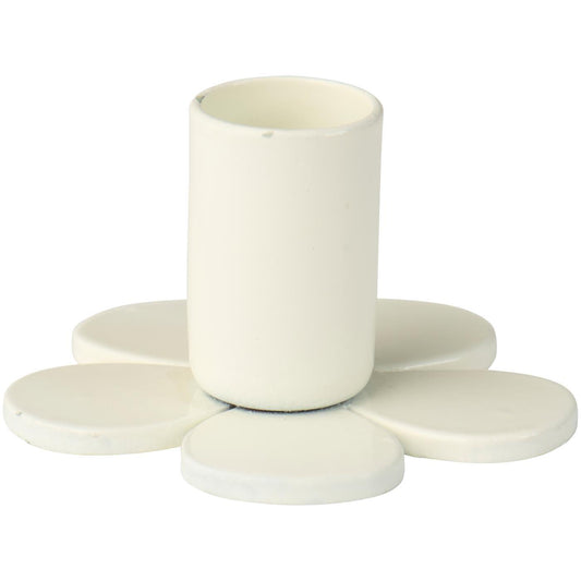 IB Laursen Kerzenhalter Blüte für 1,3 cm Kerze in Butter Creme