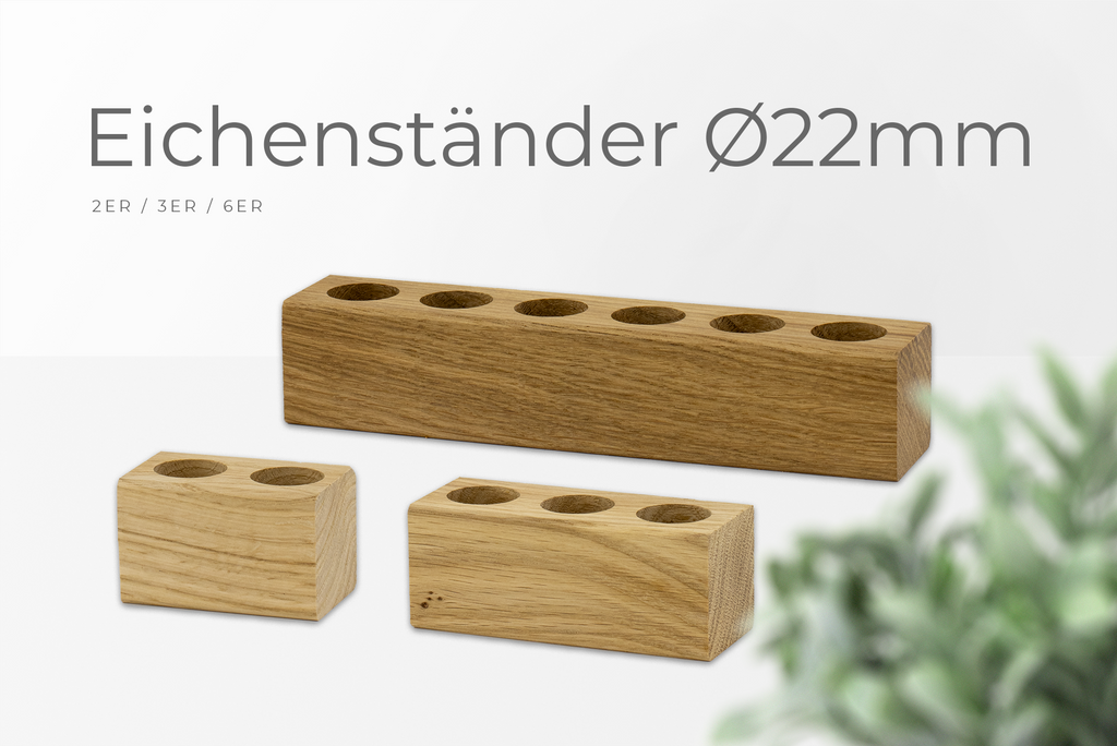 DeWi 2er Holzblock Eiche für Spice Tube XL