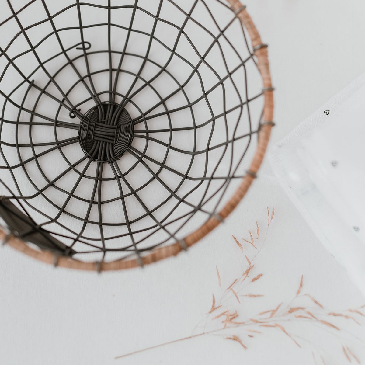 Eulenschnitt Drahtkorb handgefertigt 25 cm