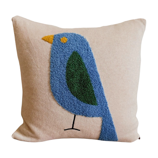 Funky Doris Mini Kissenhülle Modell "Birdy" Blau