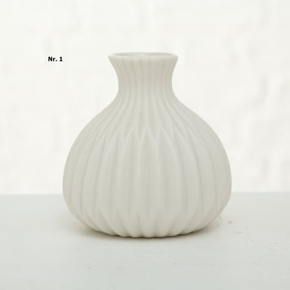 Boltze Matte Vase weiß Modell Esko