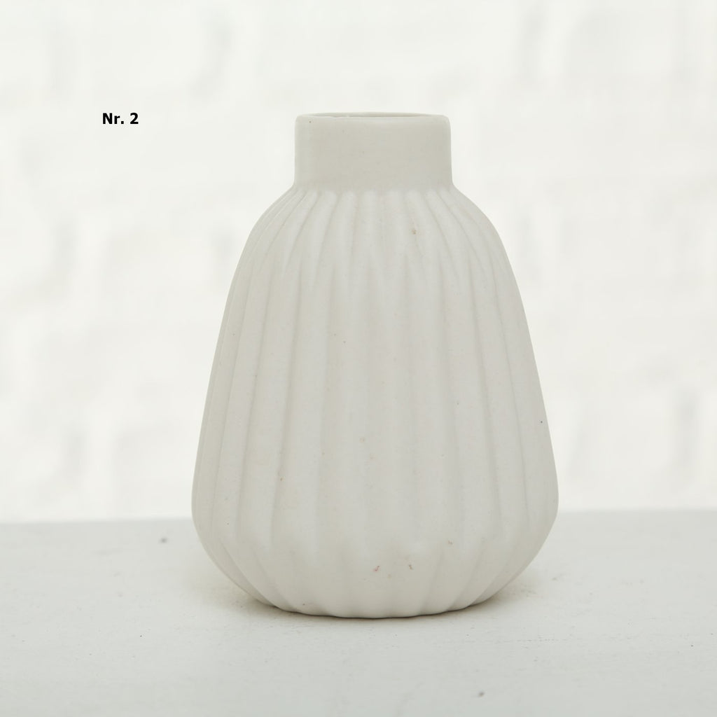 Boltze Matte Vase weiß Modell Esko
