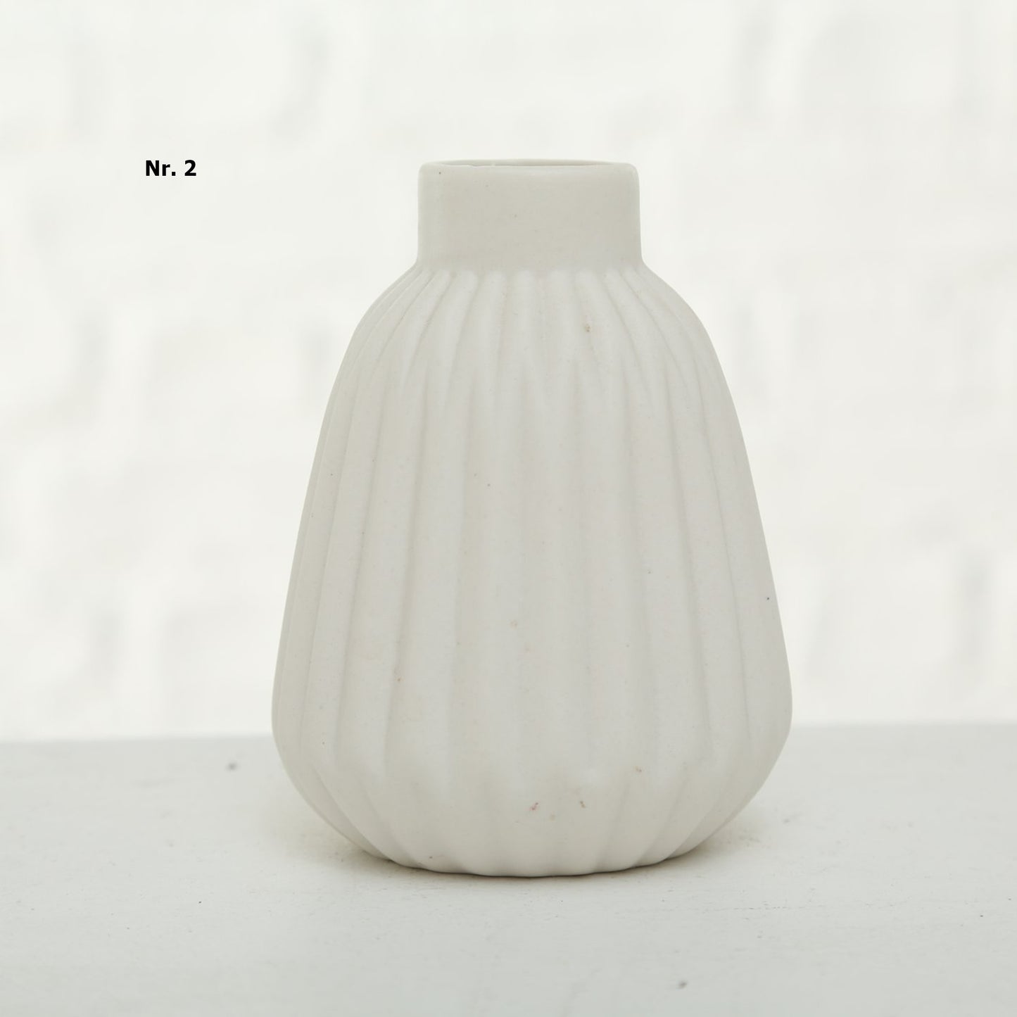 Boltze Matte Vase weiß Modell Esko