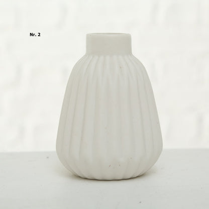 Boltze Matte Vase weiß Modell Esko
