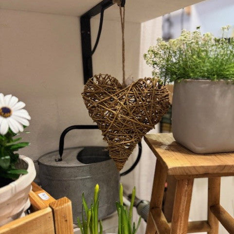 Exner Herz Hänger Natur Modell Willow aus Wein Rebe