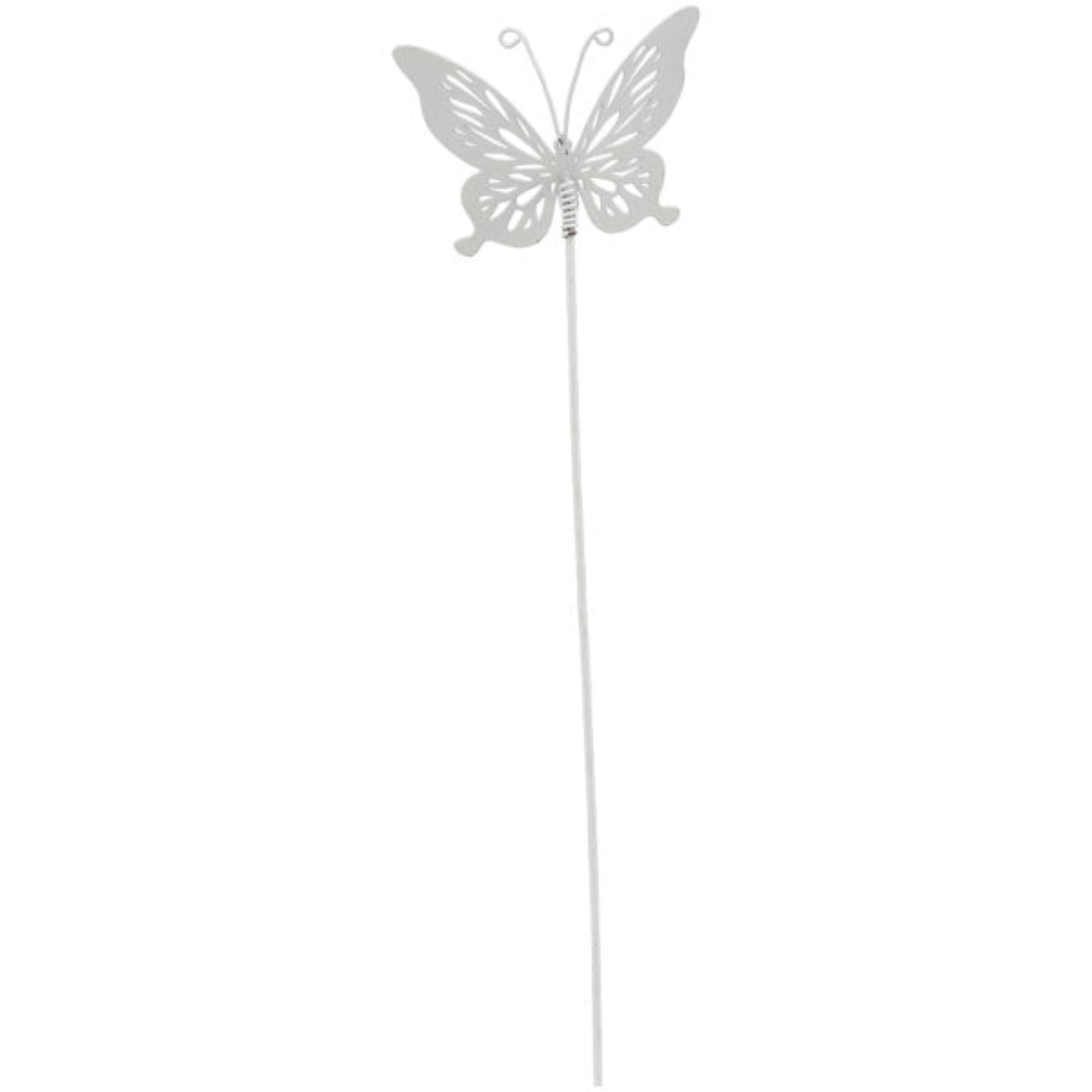 Exner Schmetterling Garten Stecker ClairBlanc weiß