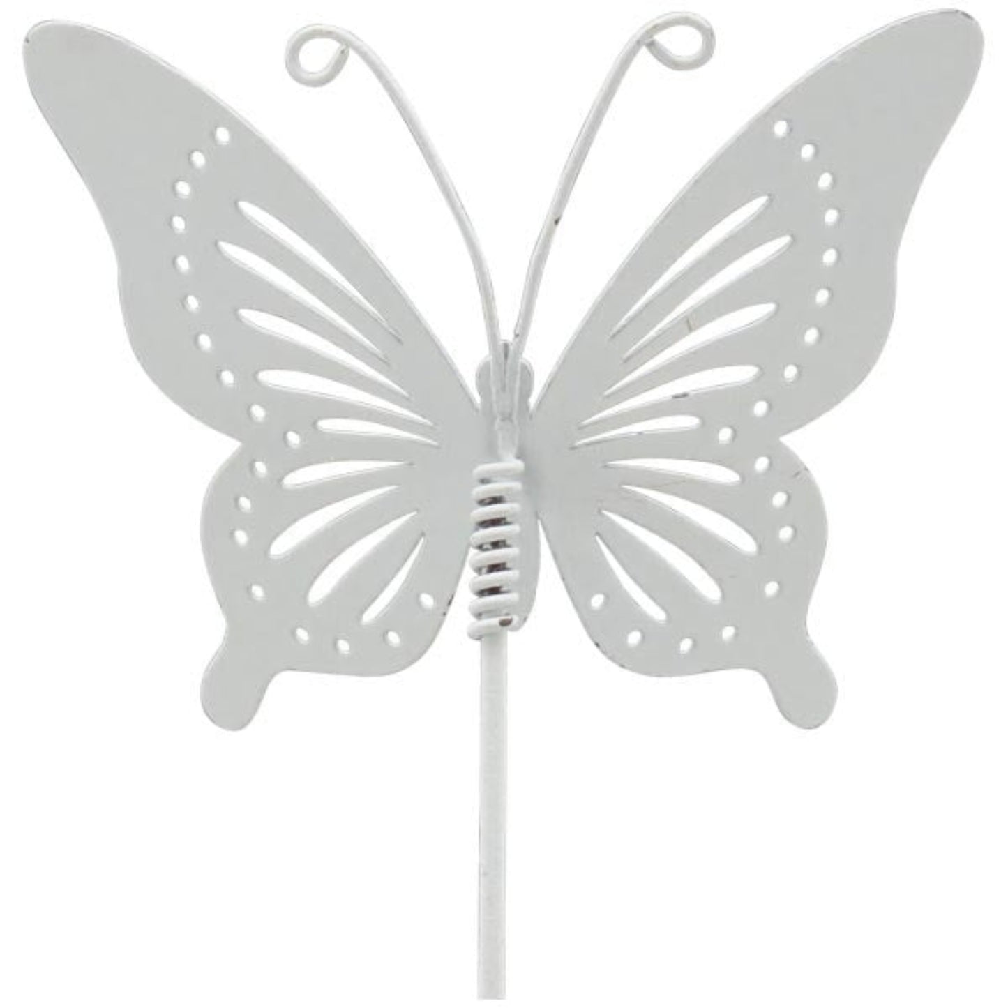 Exner Schmetterling Garten Stecker ClairBlanc weiß