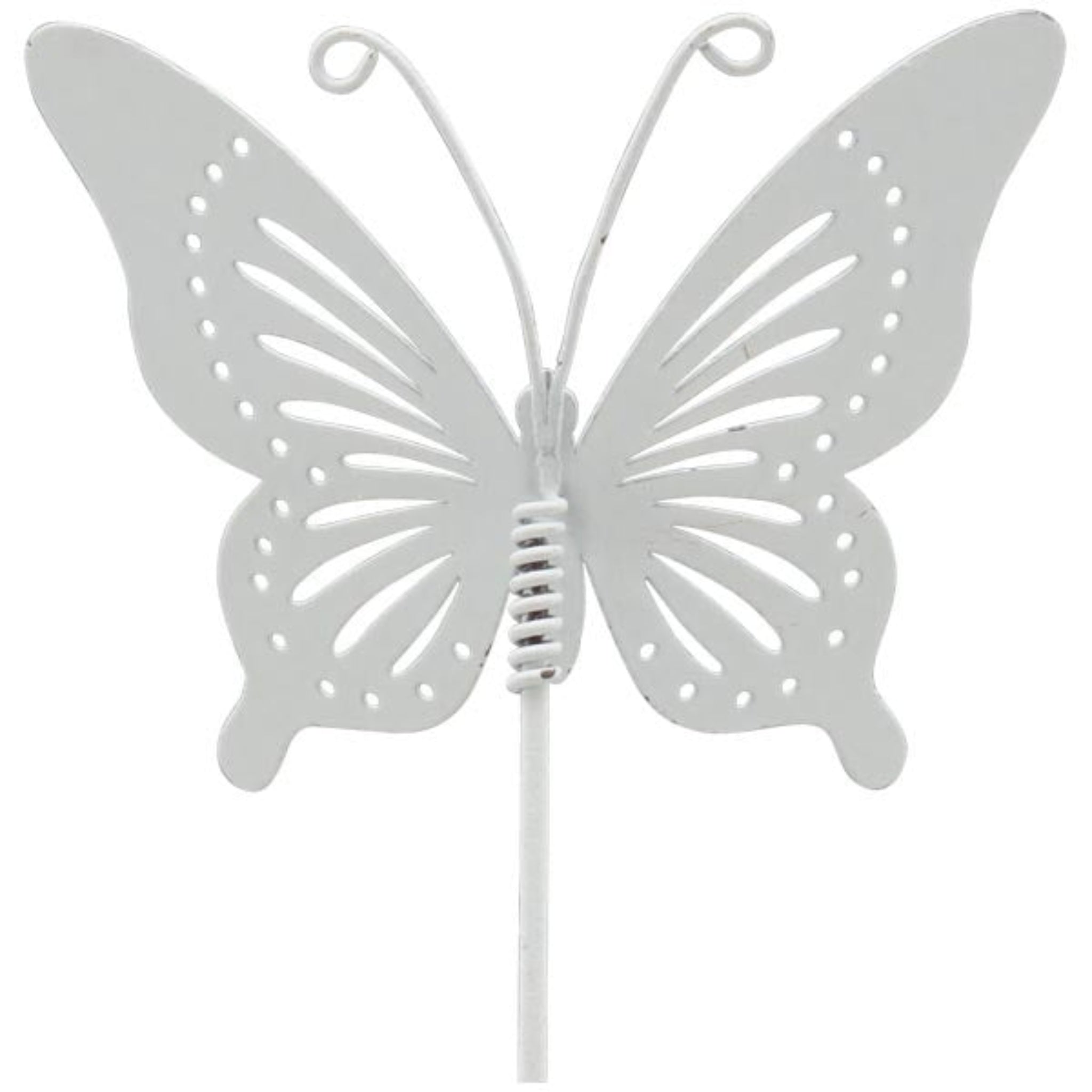 Exner Schmetterling Garten Stecker ClairBlanc weiß