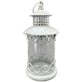 Exner Laterne Shabby rund ClairBlanc weiß