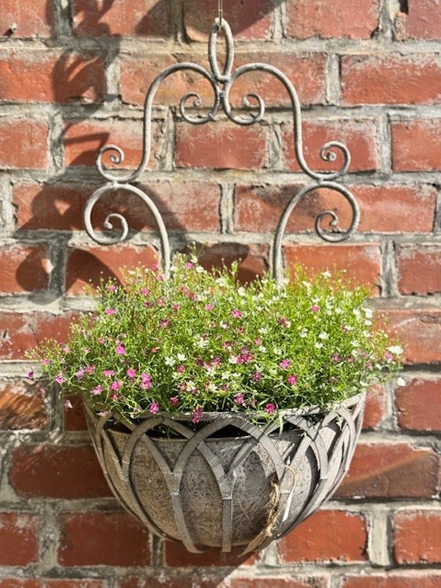 Exner großer Blumentopf Shabby ArtFerro Metall braun