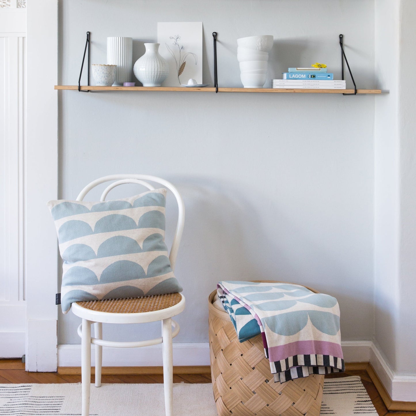 Funky Doris Kissenbezug Kamelia Ice Blue