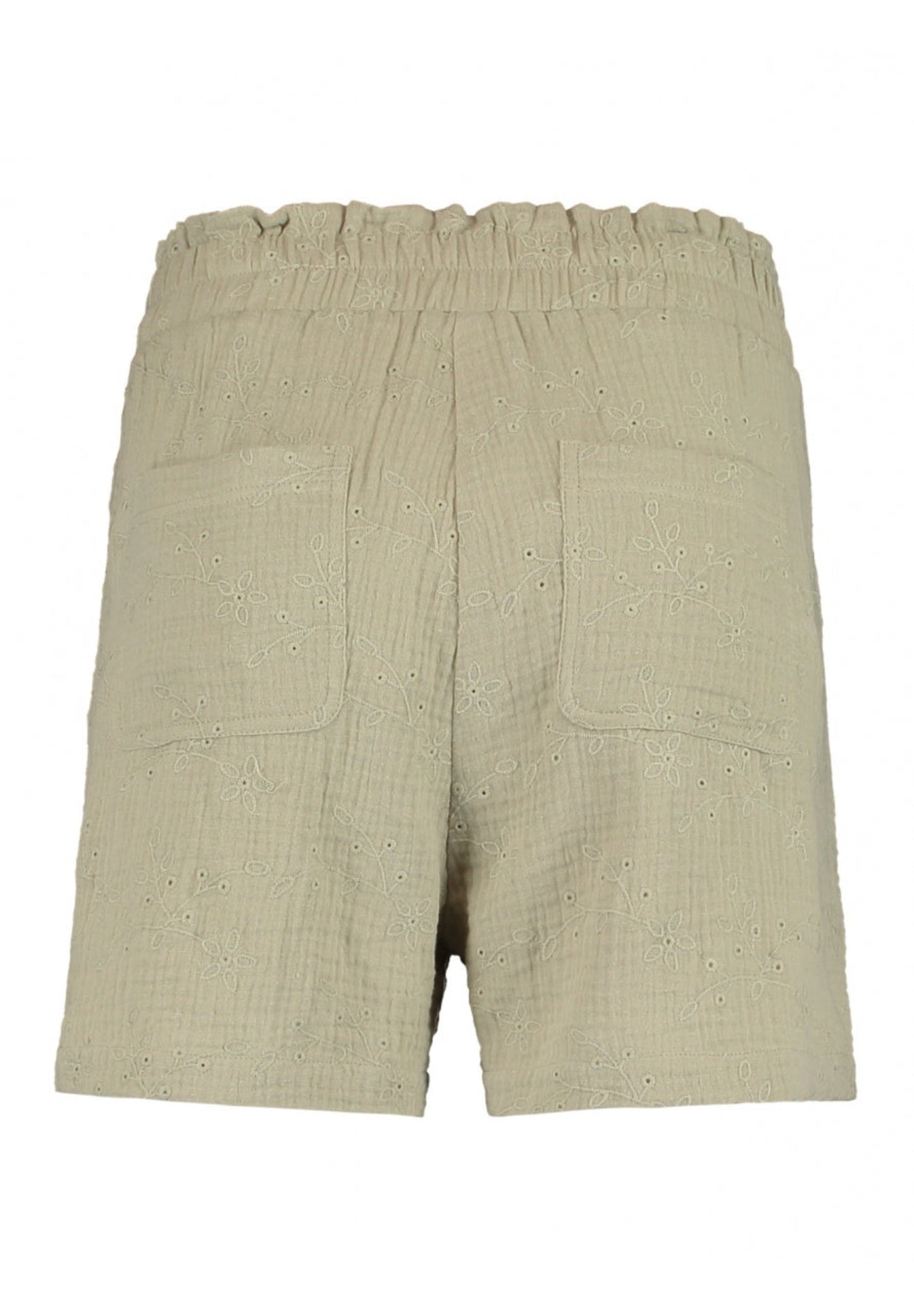 Hailys kurze Shorts El44odie mit Lochstickerei Khaki
