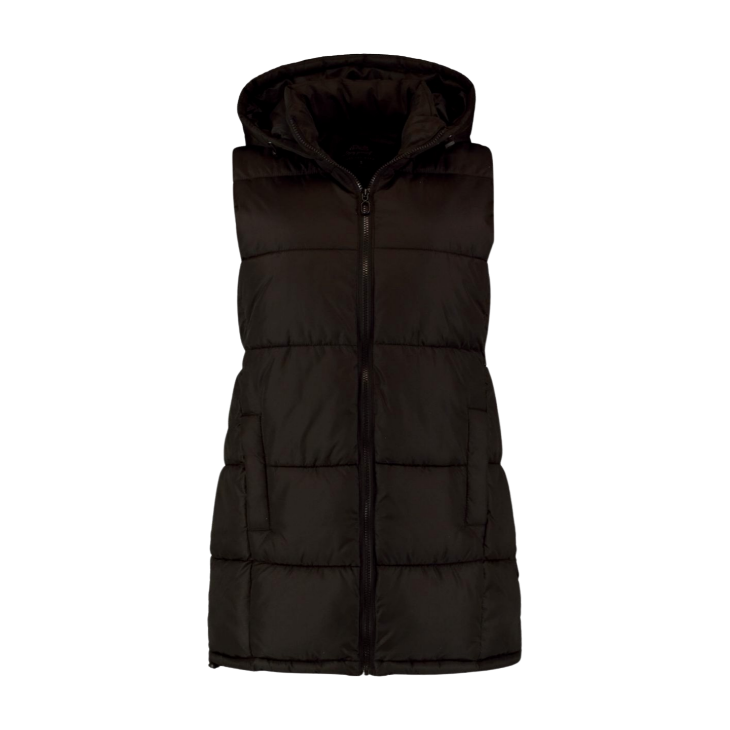 Hailys Steppweste mit Kapuze schwarz Lo44na