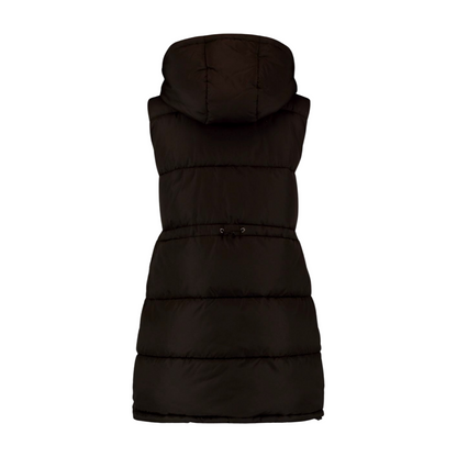 Hailys Steppweste mit Kapuze schwarz Lo44na