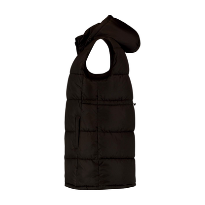 Hailys Steppweste mit Kapuze schwarz Lo44na