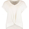 Hailys T- Shirt mit V- Ausschnitt Fa44bia offwhite