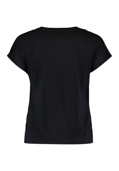 Hailys T-Shirt V- Ausschnitt Fa44bia schwarz