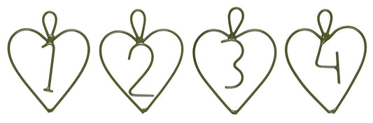 IB Laursen Herz Anhänger mit Zahlen 1-4