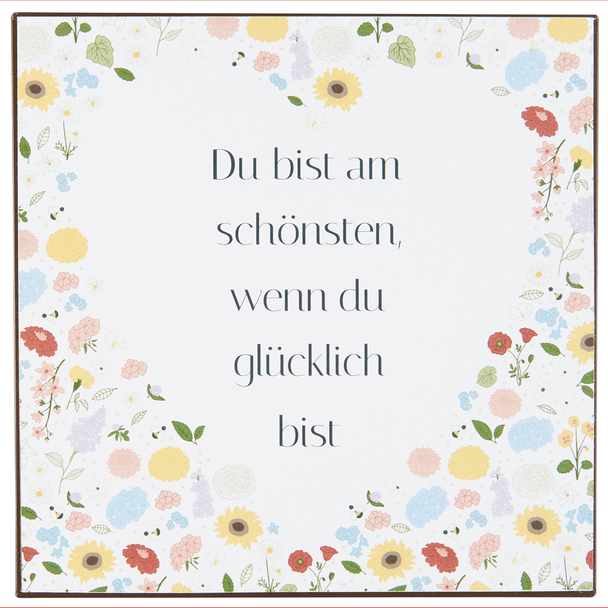 IB Laursen Metallschild Du bist am schönsten wenn du glücklich bist