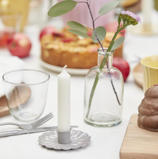 IB Laursen Kerzenhalter Blume gewellter Teller