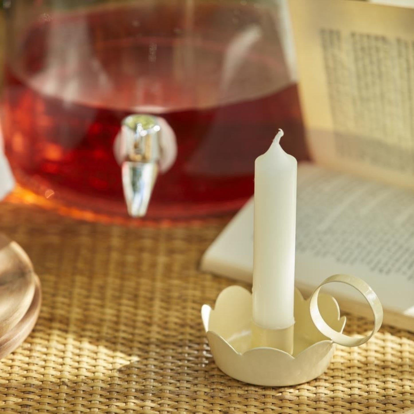 Kerzenhalter gewellte Kannte gelb von IB Laursen