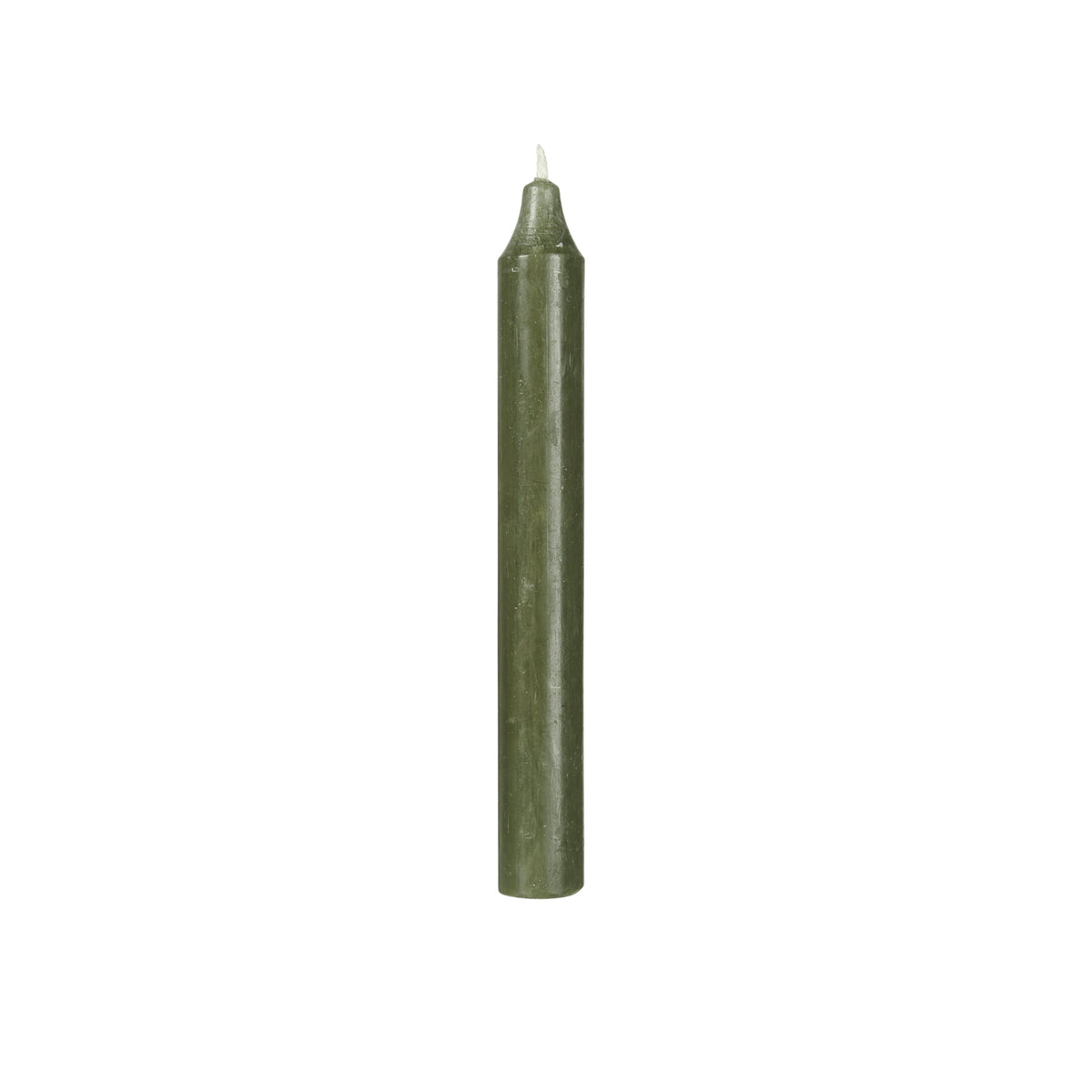 IB Laursen Stabkerze rustikal Waldgrün 18 cm