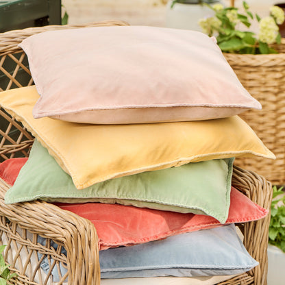 IB Laursen Velour Kissenbezug rosa